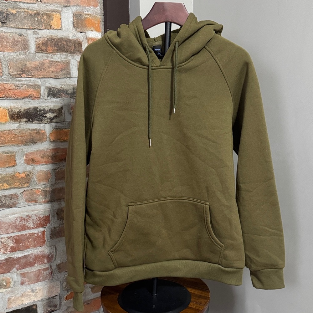 ROMWE Army Green Men's Hoodie